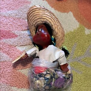 Mexican Handmade Wooden puppet doll